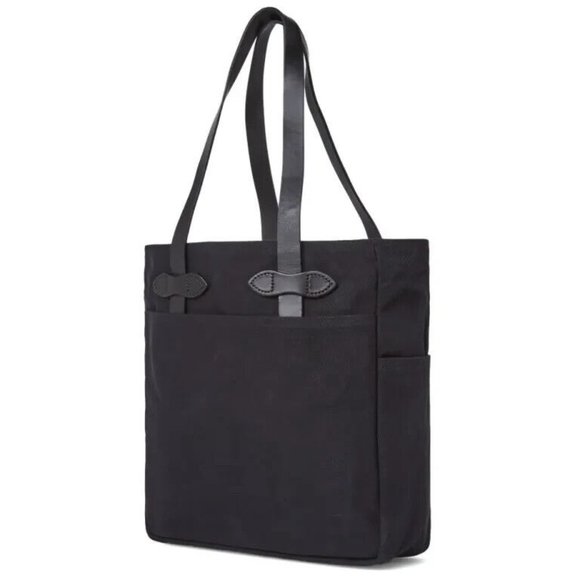 Filson Bags Filson Womens Mckino Tote Bag Handbag Leather Strap Made In Usa Wool Black Large